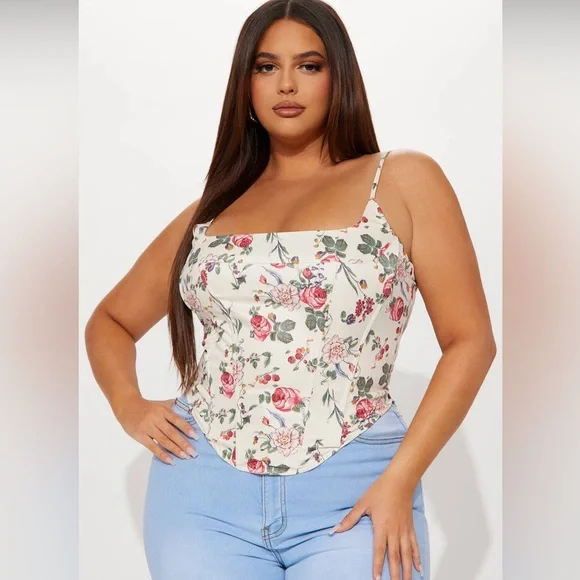 NWT Fashion Nova Corset Top - Picture 1 of 4